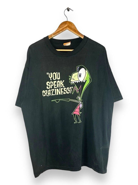 Vintage Invader Zim Nickelodeon Character Graphic T-Shirt Size XL