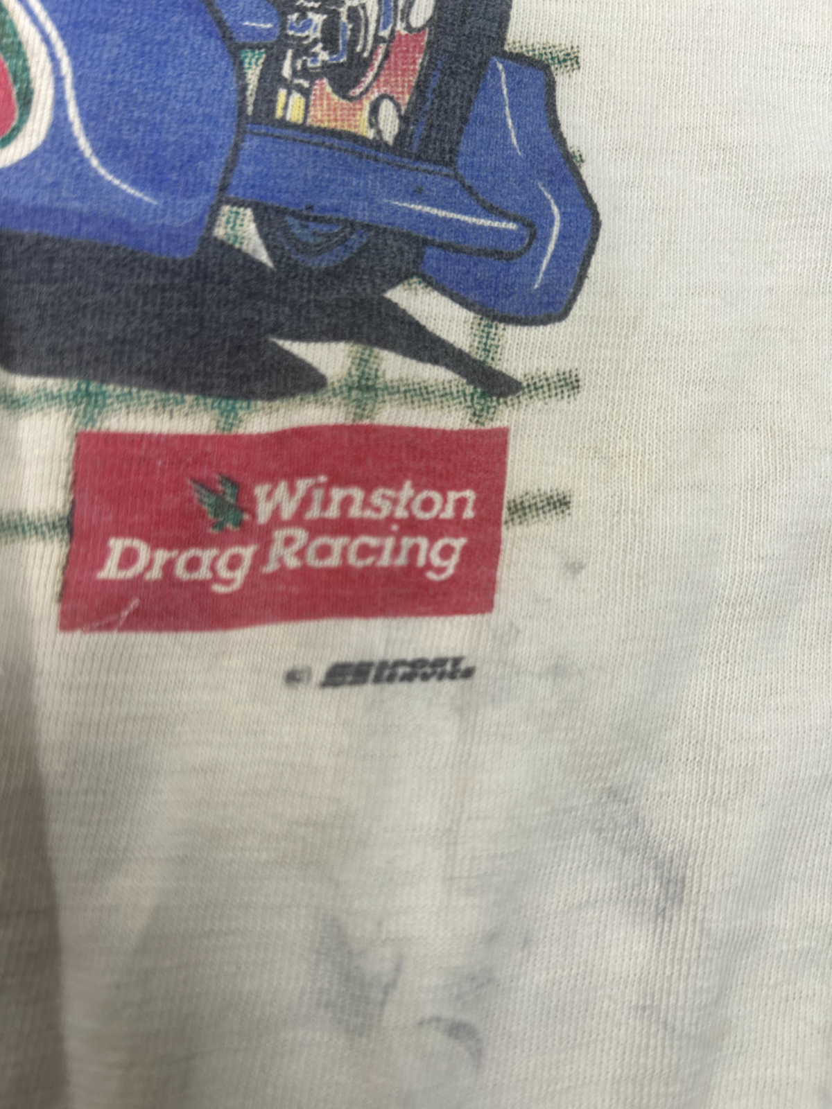 Vintage 1991 Indianapolis Winston Drag Racing NHRA Graphic T-Shirt Size Large