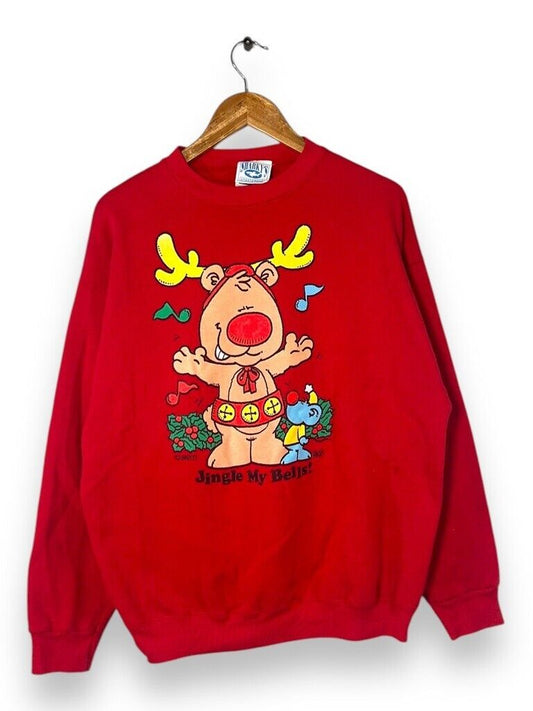 Vintage 90s Jingle My Bells Obscure Funny Christmas Crewneck Sweatshirt Size XL