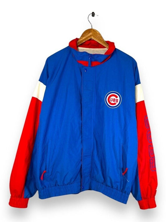 Vintage 90s Chicago Cubs MLB Embroidered Log Baseball Jacket Sz XL Nylon Starter