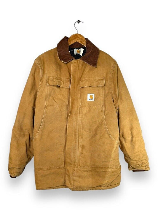 Vintage 90s Carhartt Arctic Quilted Canvas Workwear Jacket Size Large CQI96