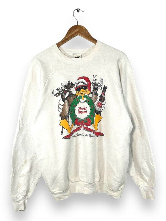 Vtg 80s/90 Tis The Season To Drink Christmas Obscure Crewneck Sweatshirt Sz XL