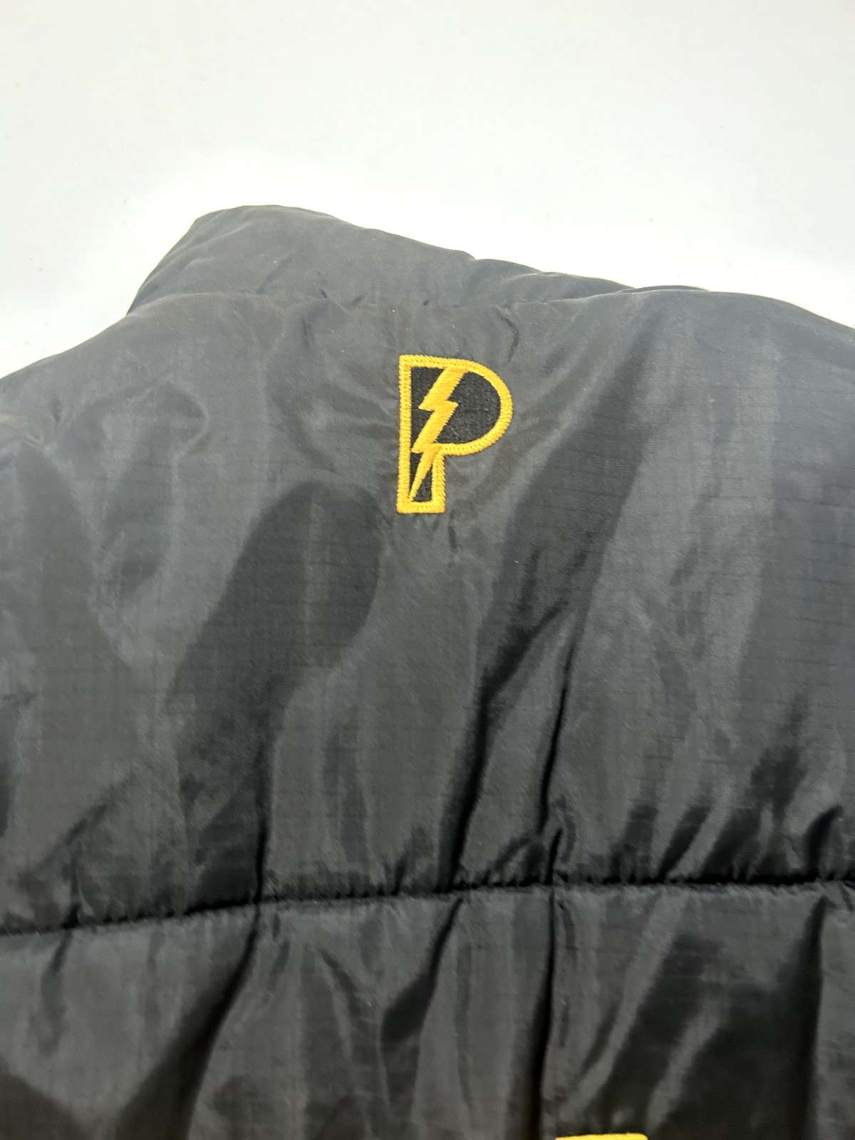 Vintage 90s Pittsburgh Steelers NFL Reversible Insulated Puffer Jacket Sz Large