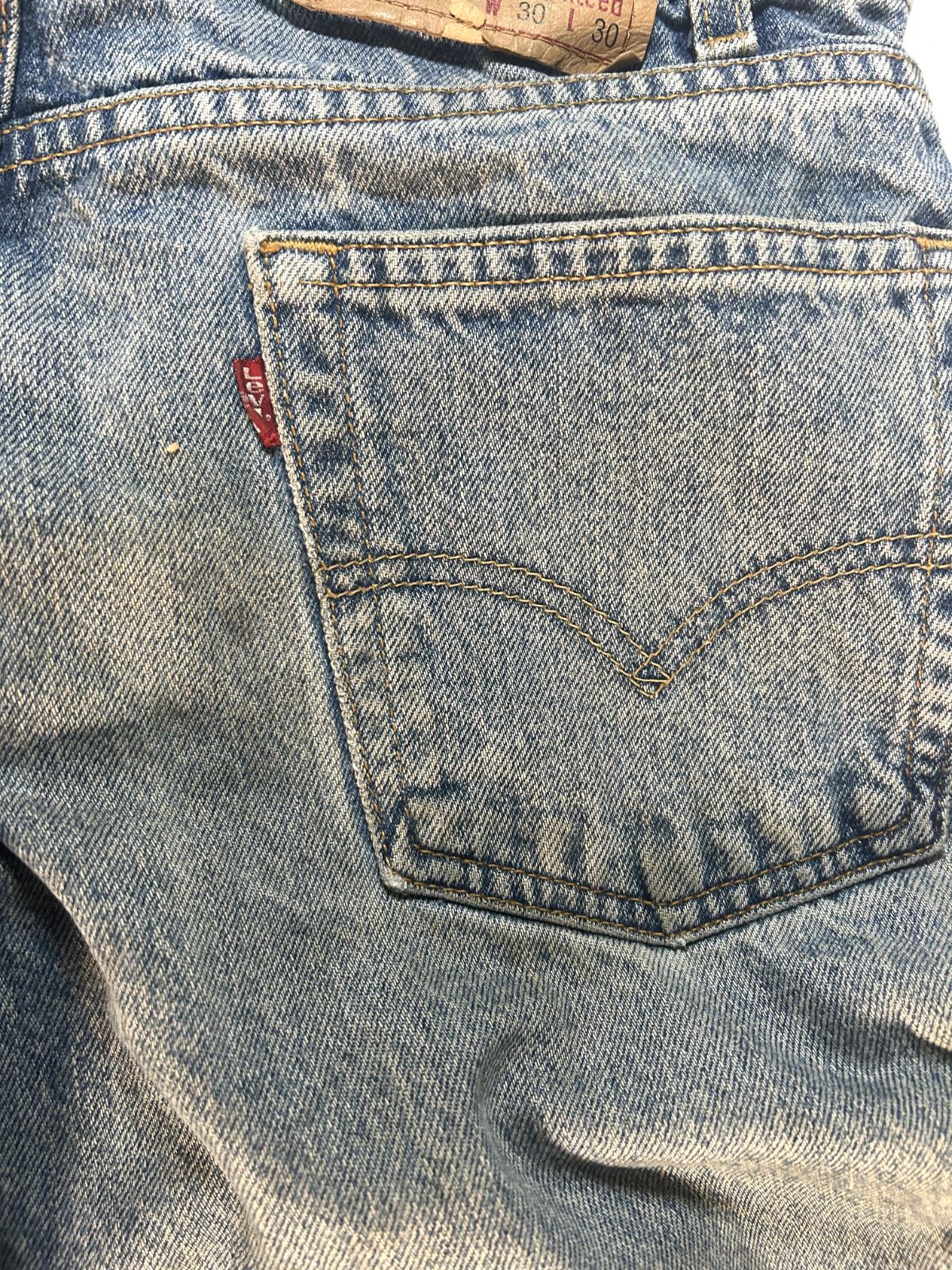 Vintage 90s Levis 505 Paper tag Red Tab Faded Lightwash Denim Pants Size 30