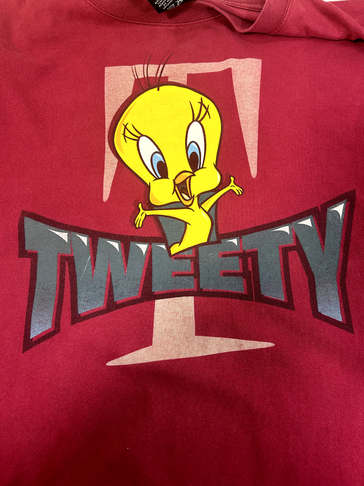 Vintage 1997 Tweety Bird Looney Tunes Warner Bros Graphic T-Shirt Size 2XL