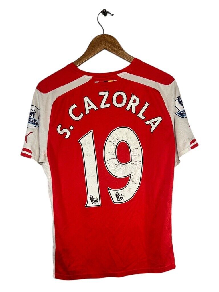 Santi Cazorla #19 Arsenal Puma Soccer Jersey T-Shirt Size Medium Authentic