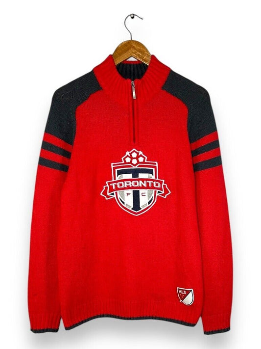 Toronto Football Club MLS Soocer Knit Embroidered Crewneck Sweatshirt Sz Medium