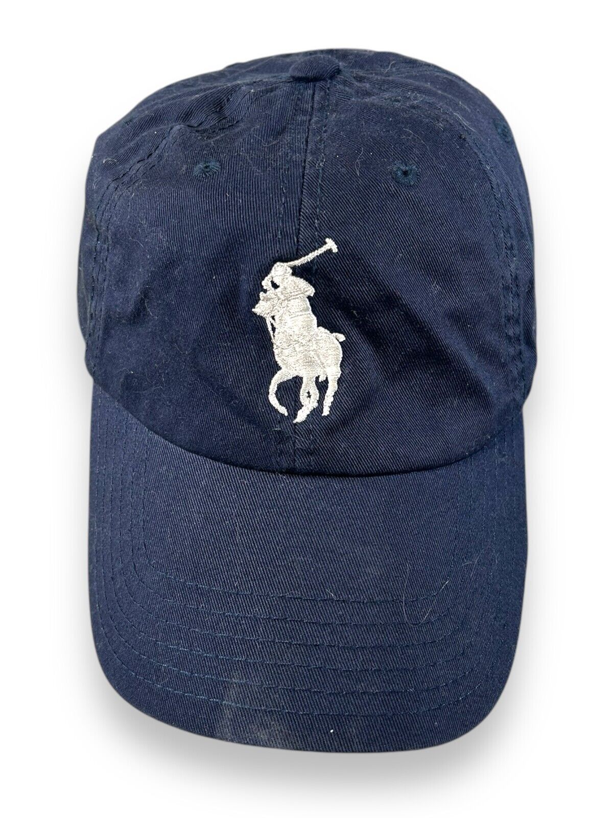 Vintage Polo Ralph Lauren Big Pony Embroidered Logo Spellout Snapback Hat OSFM