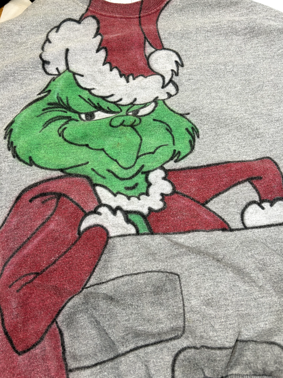 Vintage The Grinch Who Stole Christmas Winter Graphic Crewneck Sweatshirt Sz XL