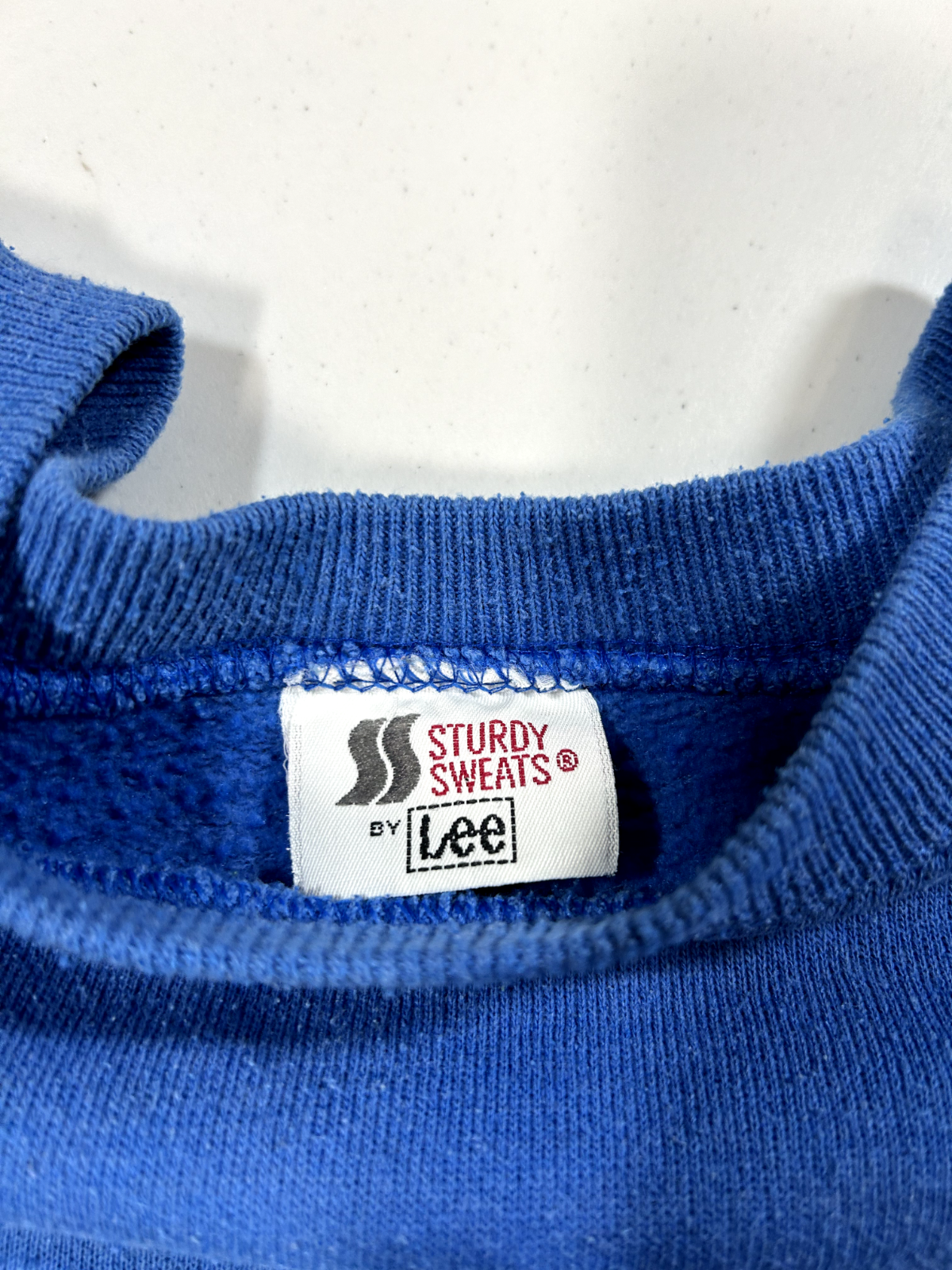 Vintage 80s/90s Sturdy Sweats By Lee Blank Faded Crewneck Sweatshirt Size Medium