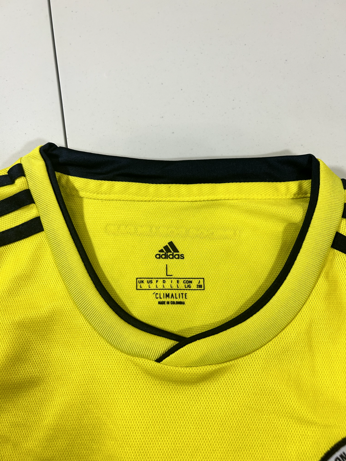 Adidas Federacion Colombiana De Futbol Soccer Jersey T-Shirt Sz Large AUTHENTIC