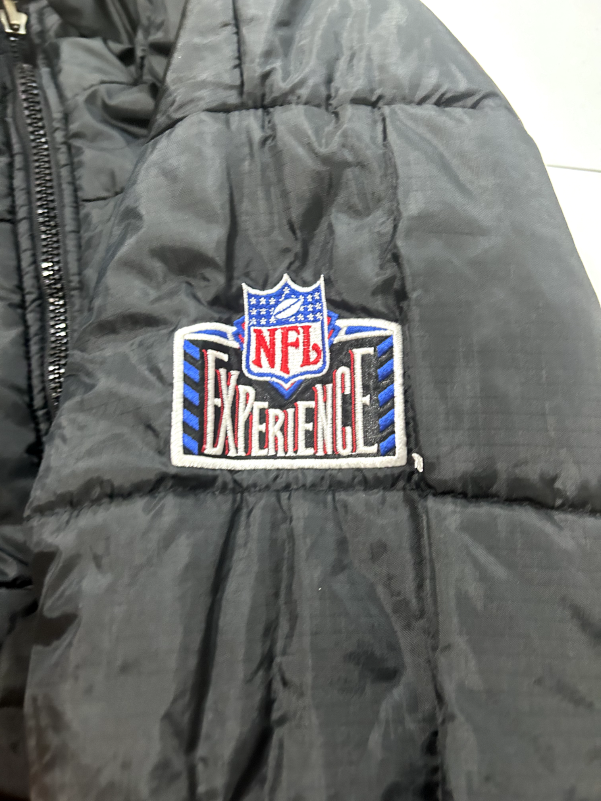 Vintage 90s Pittsburgh Steelers NFL Reversible Insulated Puffer Jacket Sz Large