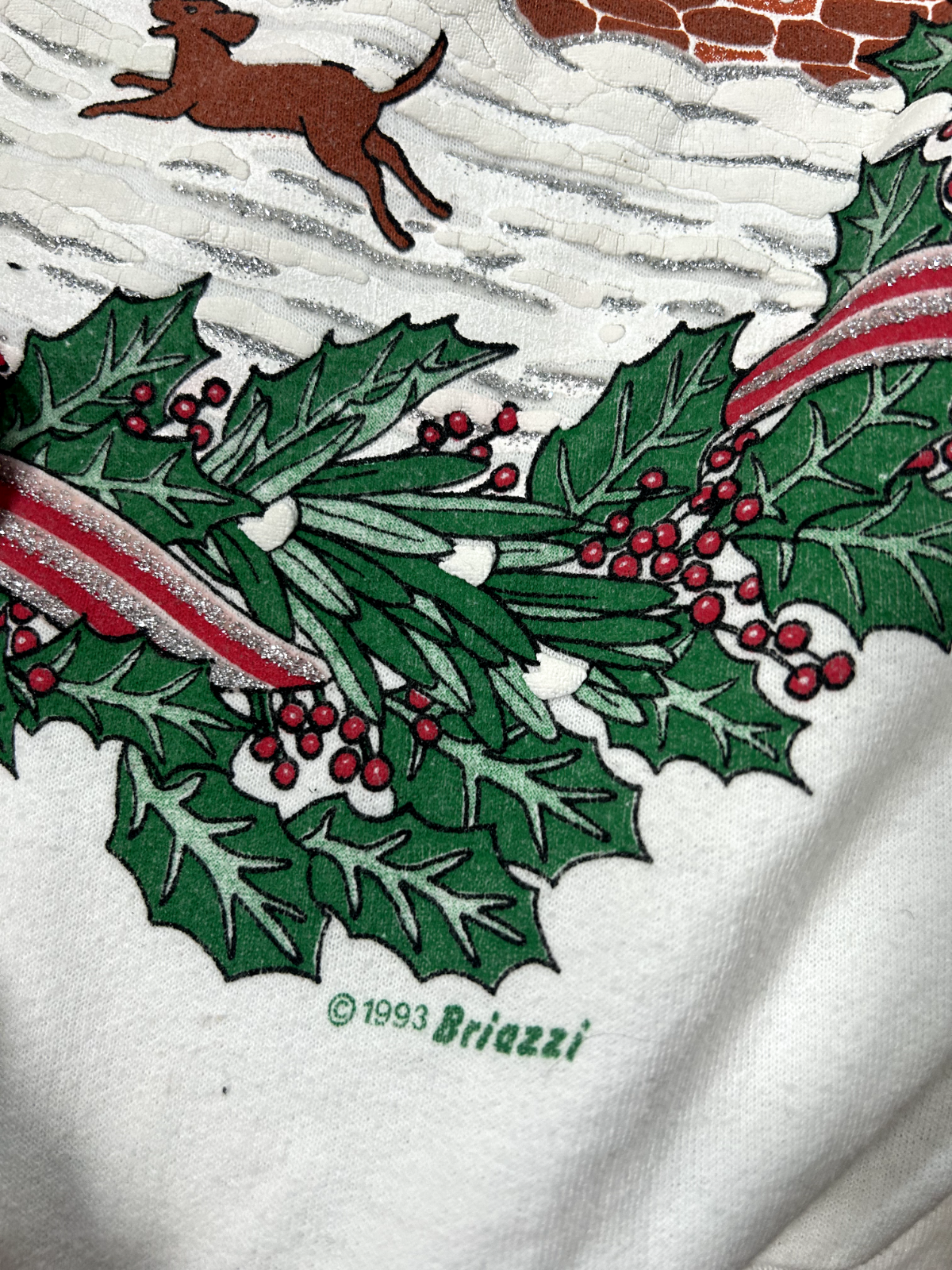 Vintage 1993 Nut Cracker Winter Village Christmas Crewneck Sweatshirt Sz Medium