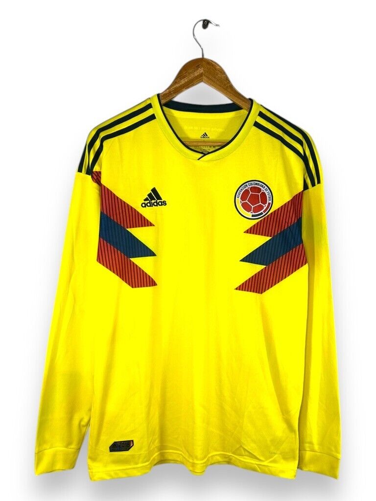 Adidas Federacion Colombiana De Futbol Soccer Jersey T-Shirt Sz Large AUTHENTIC