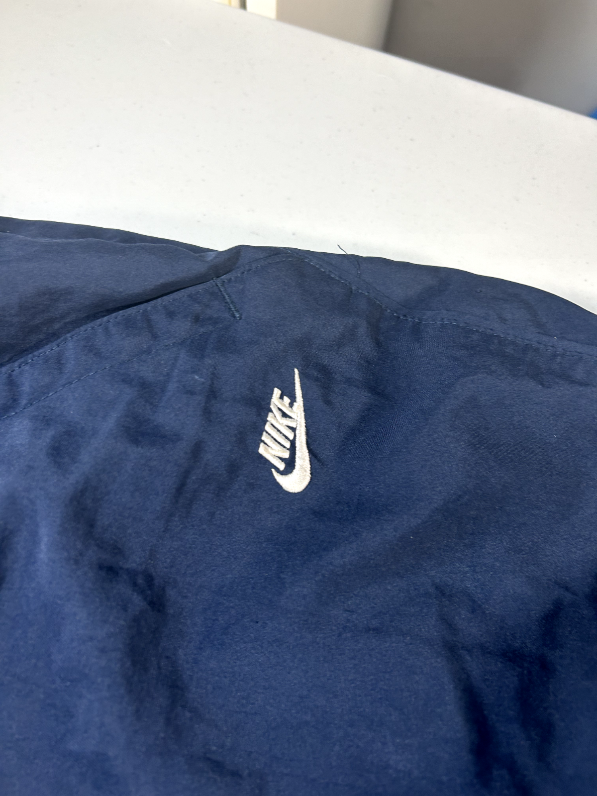 Vintage y2k Nike Navy Insulated Track Pants Size L