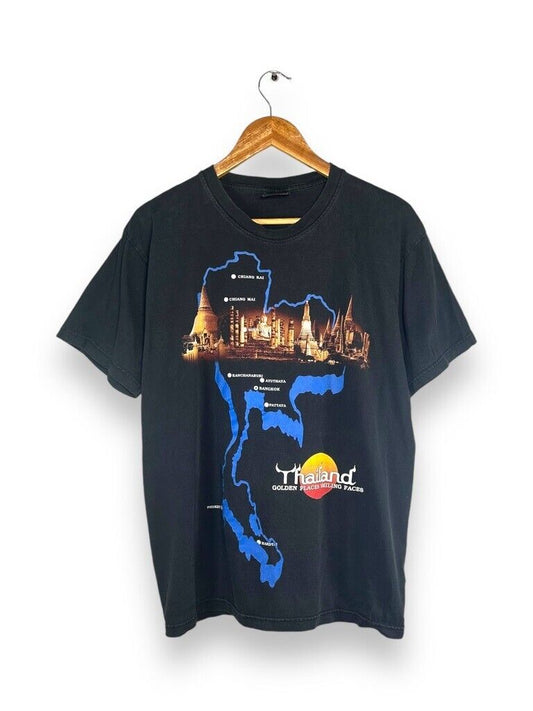 Vintage 90s Thailand Location Graphic T-Shirt Size Large