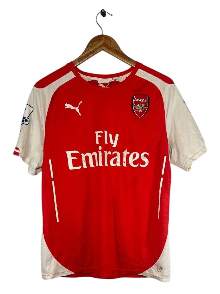 Santi Cazorla #19 Arsenal Puma Soccer Jersey T-Shirt Size Medium Authentic