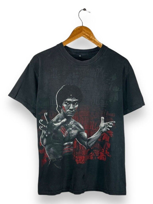 Vintage Bruce Lee Martial Arts Actor Graphic Faded T-Shirt Size Medium