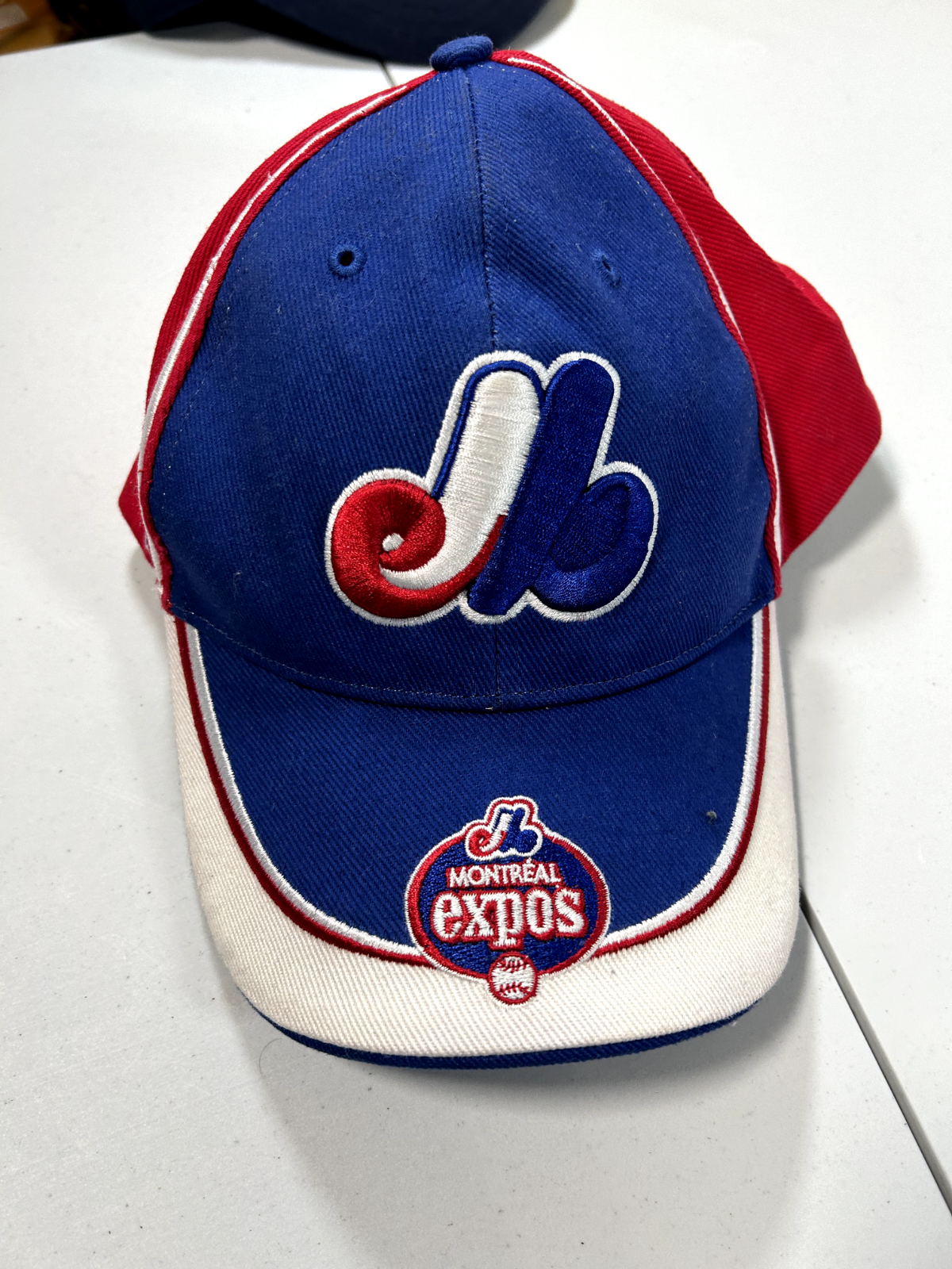 Montreal Expos MLB Embroidered Logo Spellout Snapback Hat OSFA