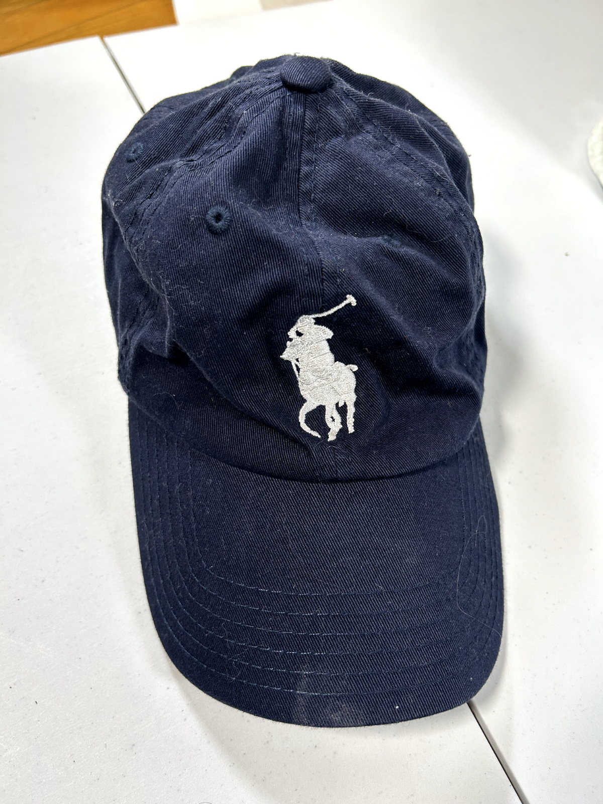 Vintage Polo Ralph Lauren Big Pony Embroidered Logo Spellout Snapback Hat OSFM