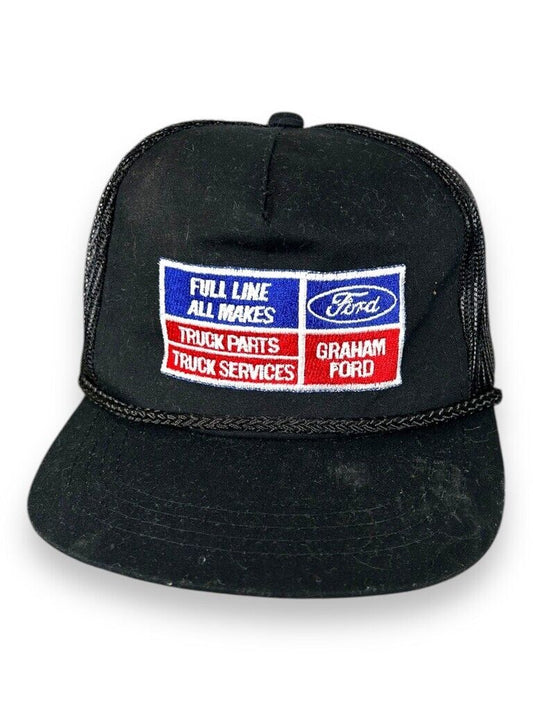 Vintage 90s Ford Truck Parts Truck Services Trucker Snapback Hat OSFA