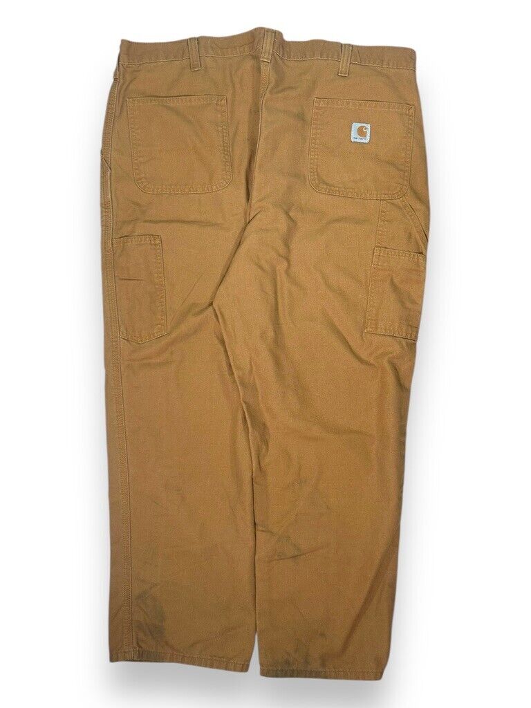 Carhartt Five Pocket Canvas Workwear Baggy Cargo Pants Size 41 Tan Beige