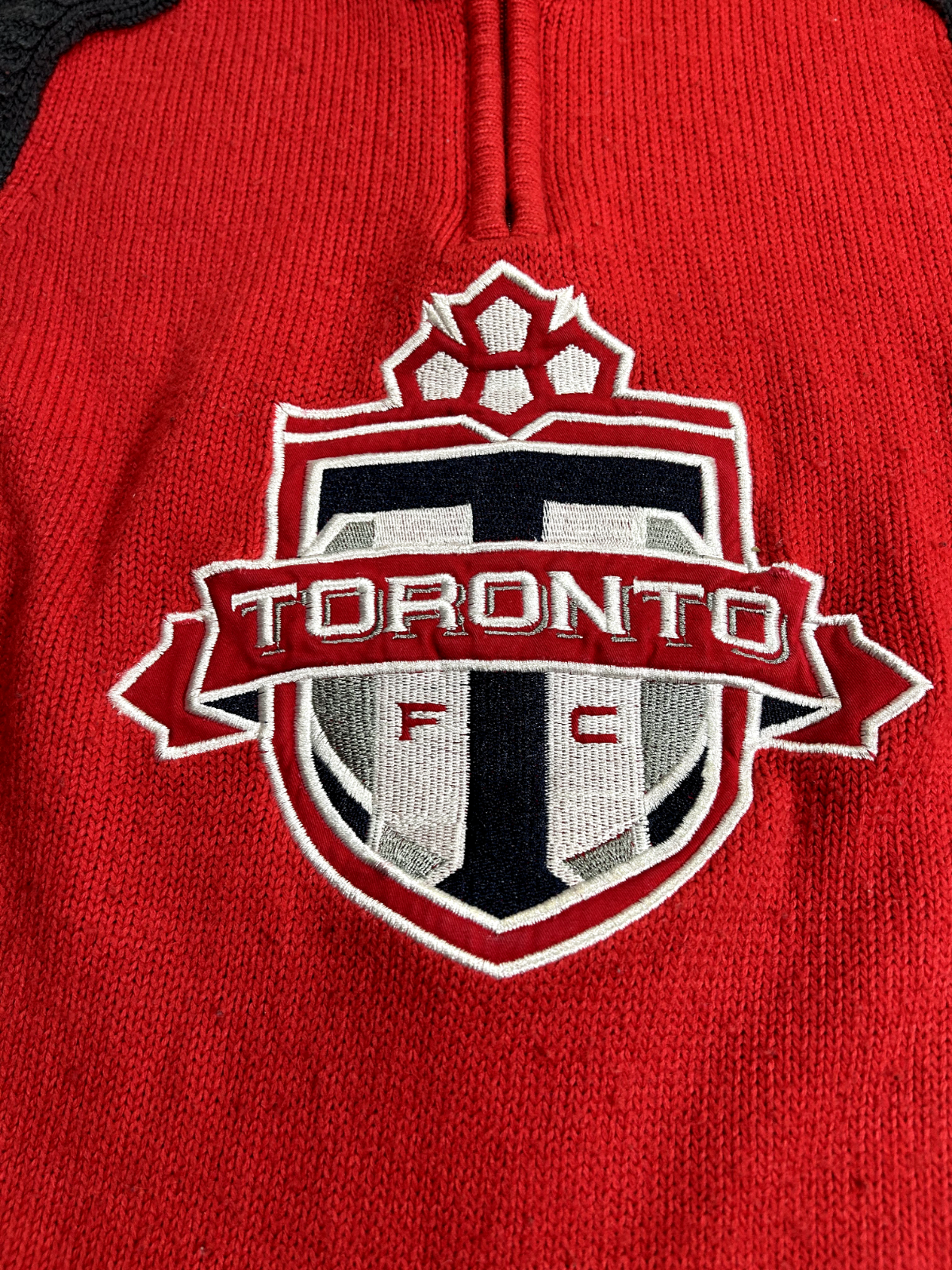 Toronto Football Club MLS Soocer Knit Embroidered Crewneck Sweatshirt Sz Medium