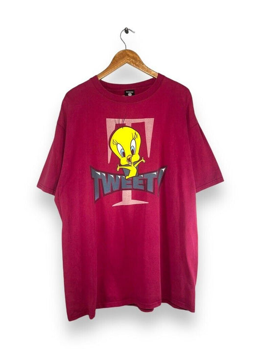 Vintage 1997 Tweety Bird Looney Tunes Warner Bros Graphic T-Shirt Size 2XL