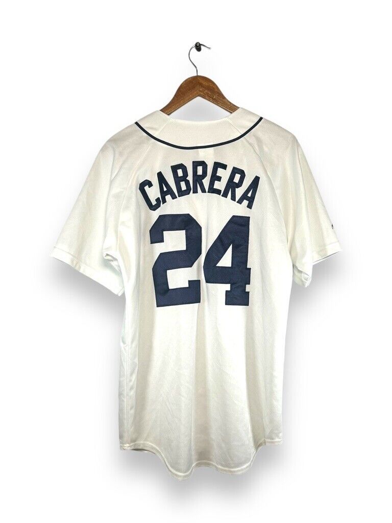 Vintage Miguel Cabrera #24 MLB Stitched Baseball Jersey T-Shirt Size Medium