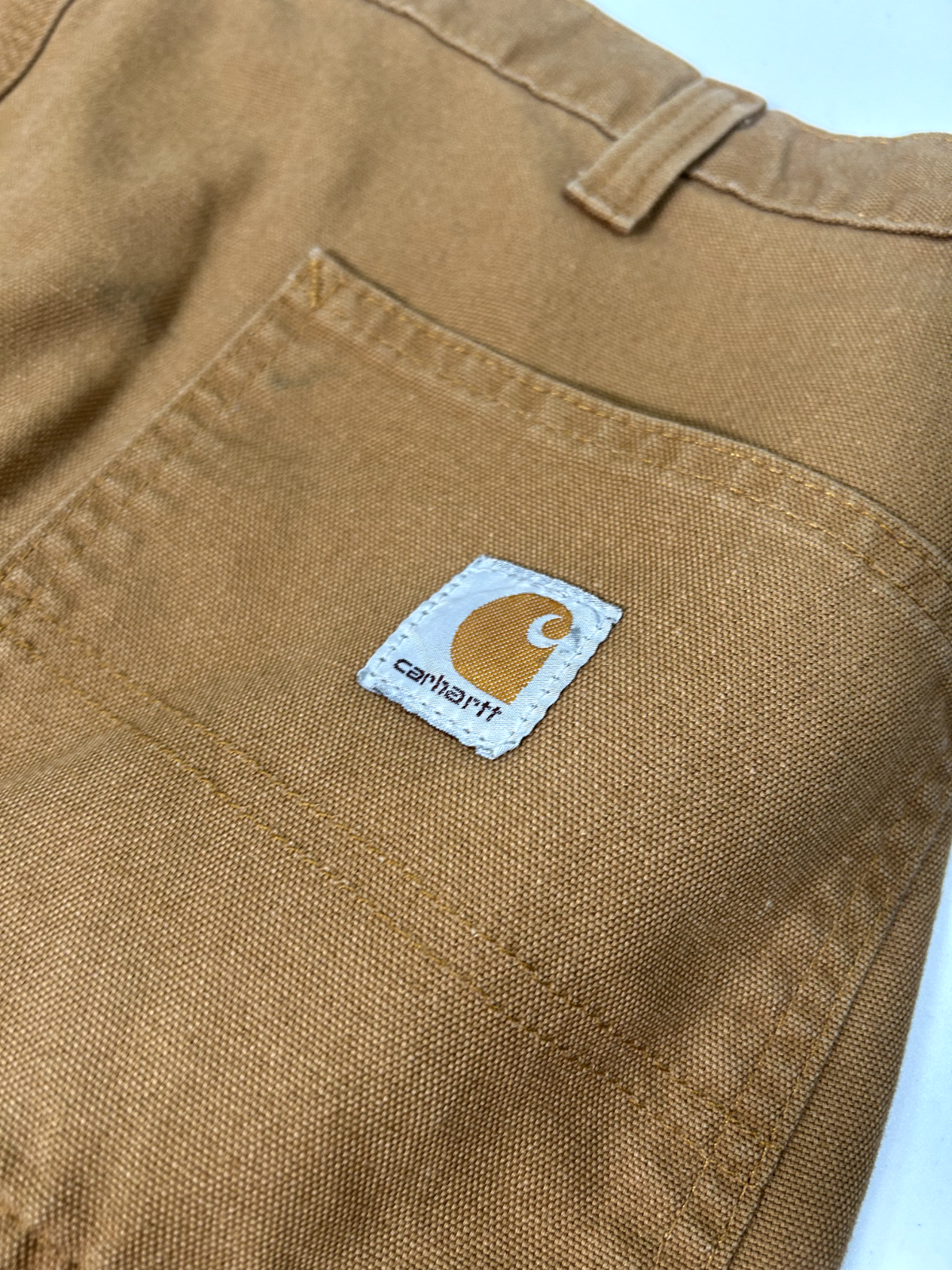 Carhartt Five Pocket Canvas Workwear Baggy Cargo Pants Size 41 Tan Beige