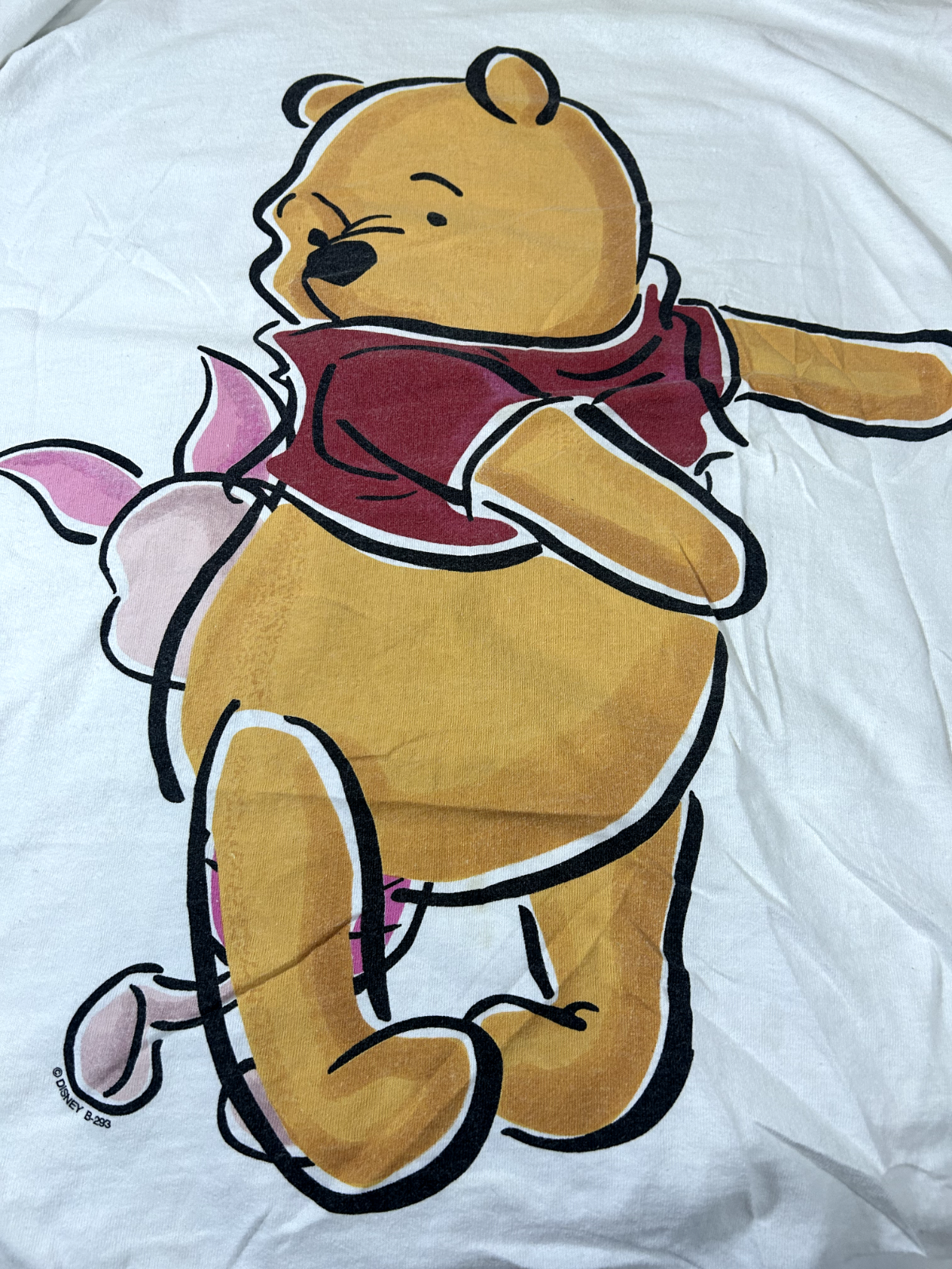 Vintage 90s Winnie The Pooh Disney Character Large Graphic T-Shirt Size 3XL