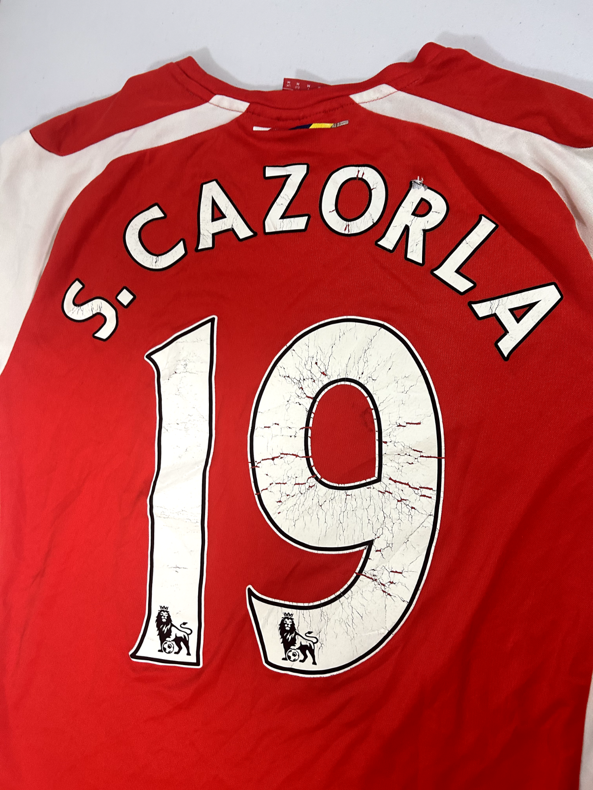 Santi Cazorla #19 Arsenal Puma Soccer Jersey T-Shirt Size Medium Authentic